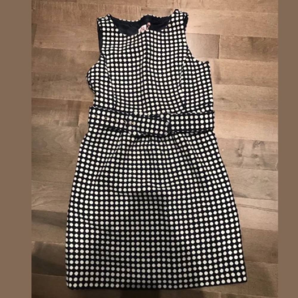 Navy and White Wool Juicy Couture Dress Size 0